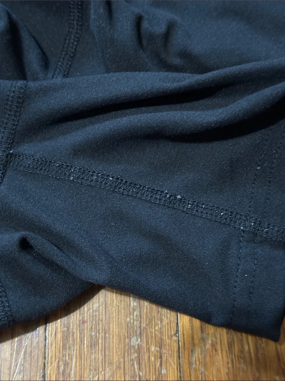 Pacific Trail Black Elastic Waist Lounge Shorts, Large - Picture 5 of 7